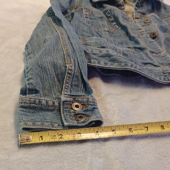 LOFT Women's Light Blue Jean Jacket - Picture 10 of 10